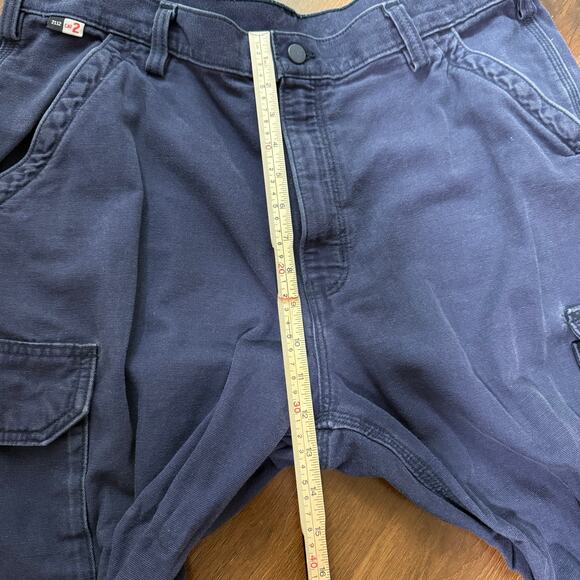 Carhartt Flame Resistant Canvas Cargo Pants Cat 2 Navy Grunge Utility Sz 38x30 - Picture 8 of 10